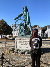 Load image into Gallery viewer, Skurge of the Sea Mermaid Hooded V-Neck Long-Sleeve Vintage Tee (M.C. Design) Mermaid Hoodie back view