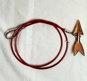 bronze lily dart on stainless steel cable