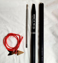 Load image into Gallery viewer, 2-pc 8-ft Money-shot Standard Harpoon 1.25” Smooth 6061T Hard Anodized Aluminum Handle, 12” Stainless Steel Dart Shaft, Bronze Lily Dart on Dyneema Rope Dart Rigging, No Shackle, Carrying Bag