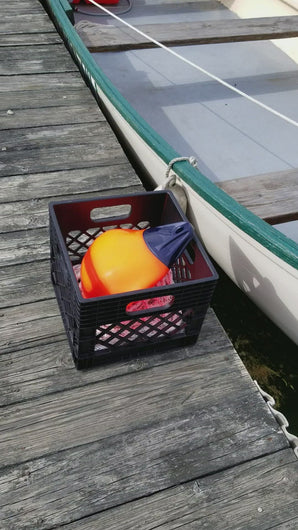 basket and poly ball set up for recreational sport fishing